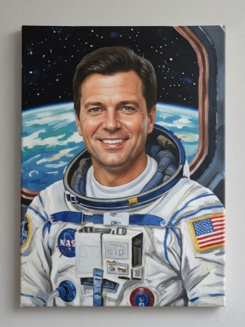 Astronauta – Personalizowany Portret na Płótnie🚀