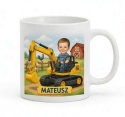 KIEROWCA KOPARKI - Personalizowany Kubek z Nadrukiem