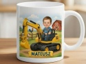 KIEROWCA KOPARKI - Personalizowany Kubek z Nadrukiem