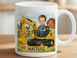 KIEROWCA KOPARKI - Personalizowany Kubek z Nadrukiem