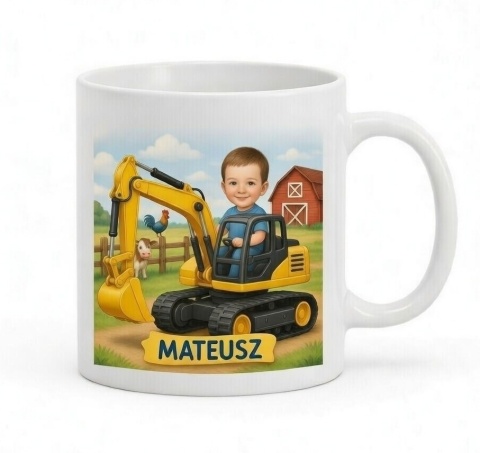 KIEROWCA KOPARKI - Personalizowany Kubek z Nadrukiem