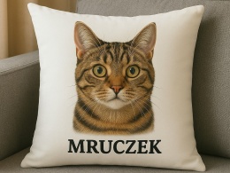 Personalizowana poduszka z portretem Twojego kota