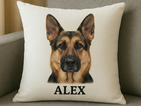 Personalizowana poduszka z portretem Twojego psa
