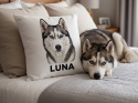 Personalizowana poduszka z portretem Twojego psa