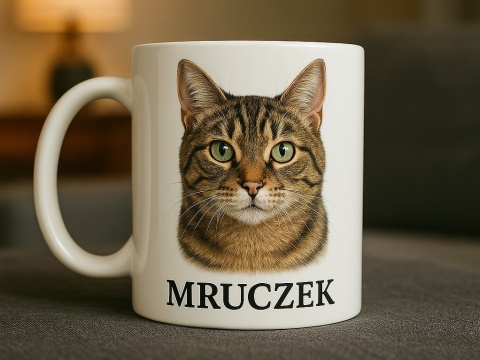 Personalizowany kubek z portretem Twojego kota