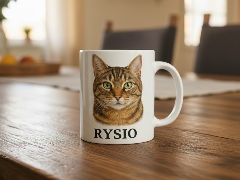 Personalizowany kubek z portretem Twojego kota