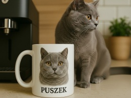 Personalizowany kubek z portretem Twojego kota