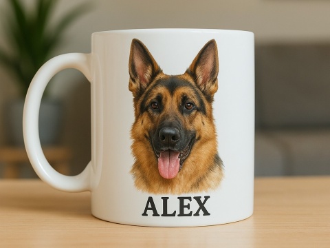 Personalizowany kubek z portretem psa