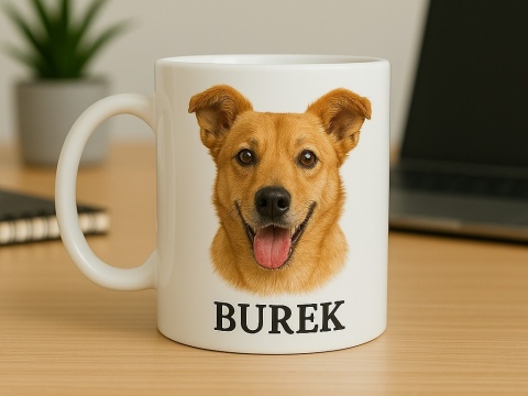 Personalizowany kubek z portretem psa