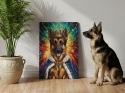 Twój Pies jako Król - śmieszny portret na płótnie (60x40cm)