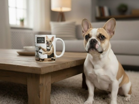 Twój Pupil Barista - Personalizowany Kubek z Psem lub Kotem jako Barista